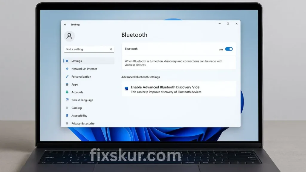 Enable Advanced Bluetooth Discovery Mode