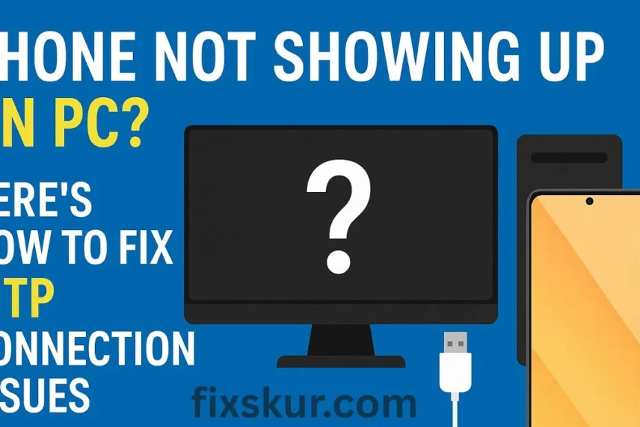 Phone Not Showing Up on PC Here’s How to Fix MTP Connection Issues (Realme, Samsung, Xiaomi)