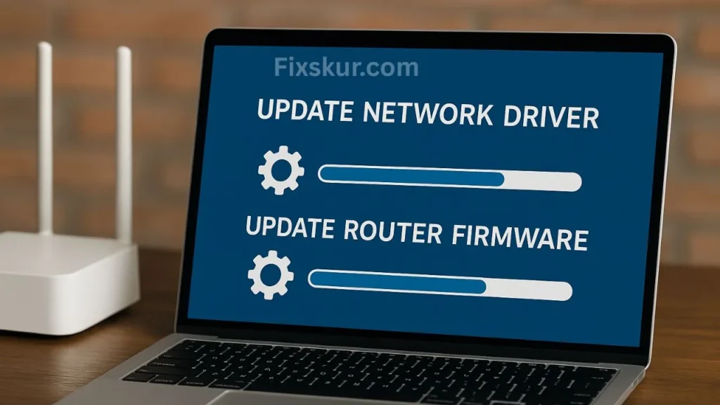 Update Network Driver and Router Firmware
