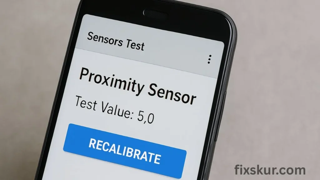 Carry Out a Sensor Test and Recalibrate