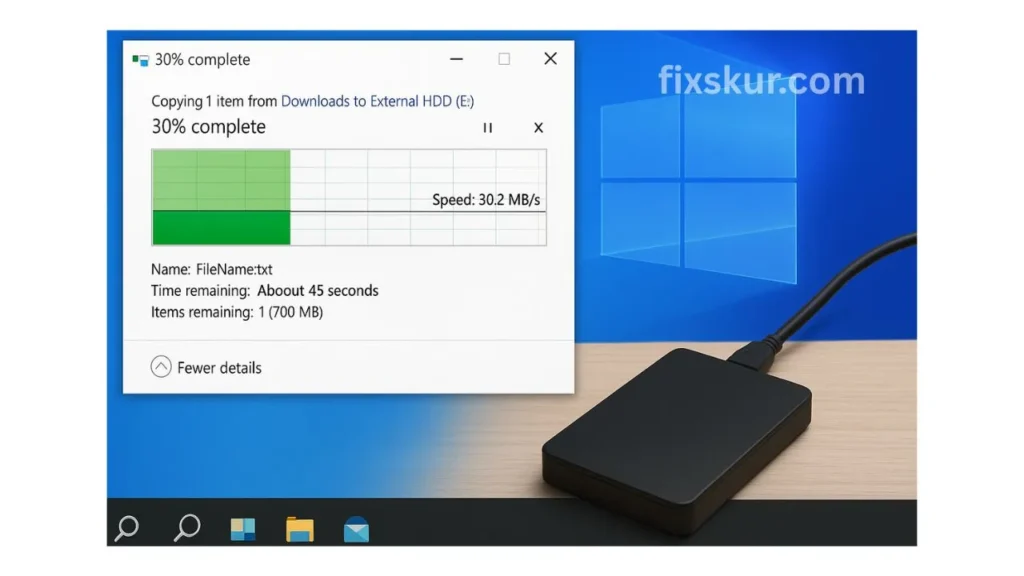 slow external hard drive transfer
